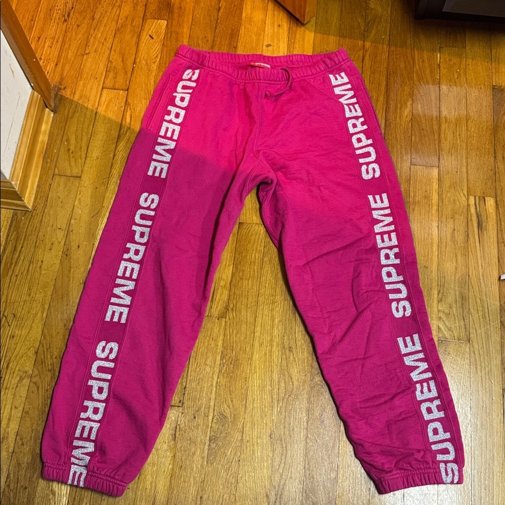Supreme Metallic Rib Sweatpants Fuscis